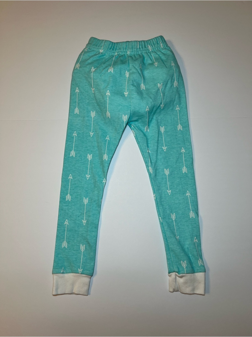 Peejamas size 3T Toddler Arrow Print - Aqua unisex pajama bottoms
